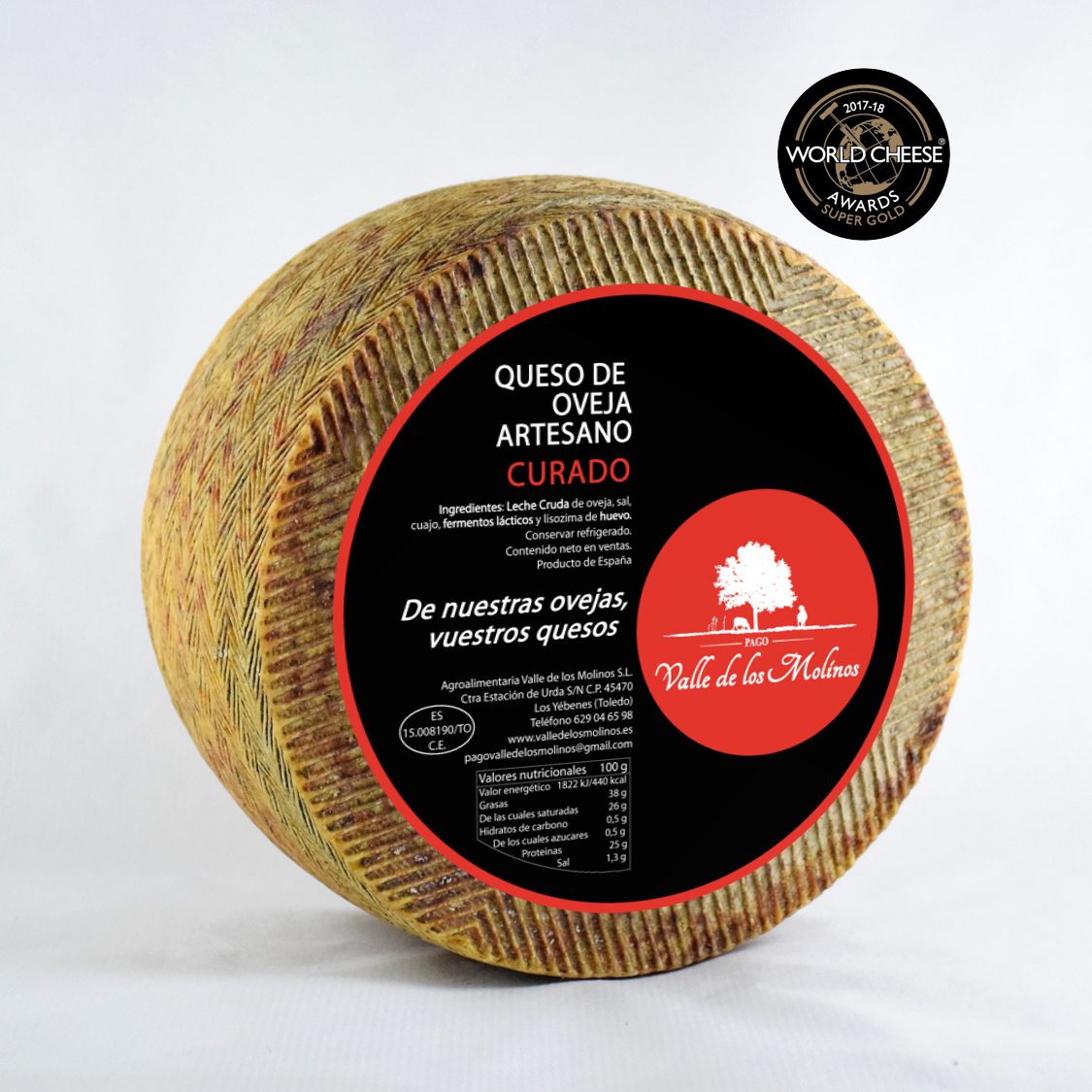 MEDIOS DE QUESO CURADO ARTESANO