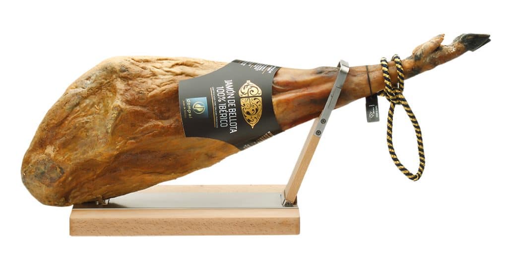 JAMON BELLOTA 100% IBERICO PRECINTO NEGRO DOMPAL