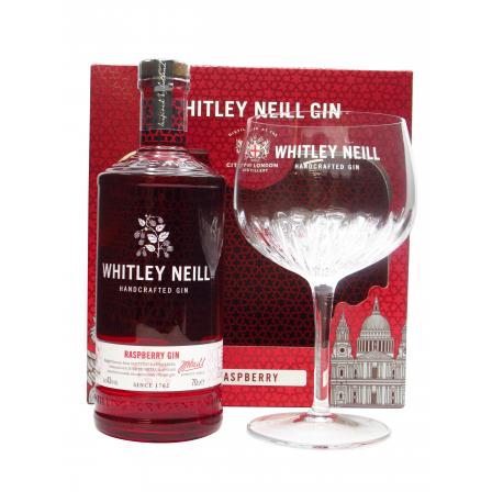 GINEBRA WHITLEY NEILL RASPBERRY 6/70/43&ordm; + GLASS