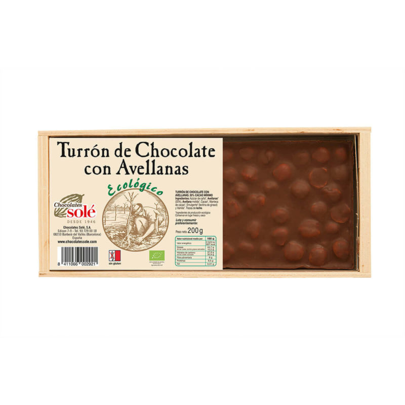 TURRON AVELLANA ECO 200 GRS