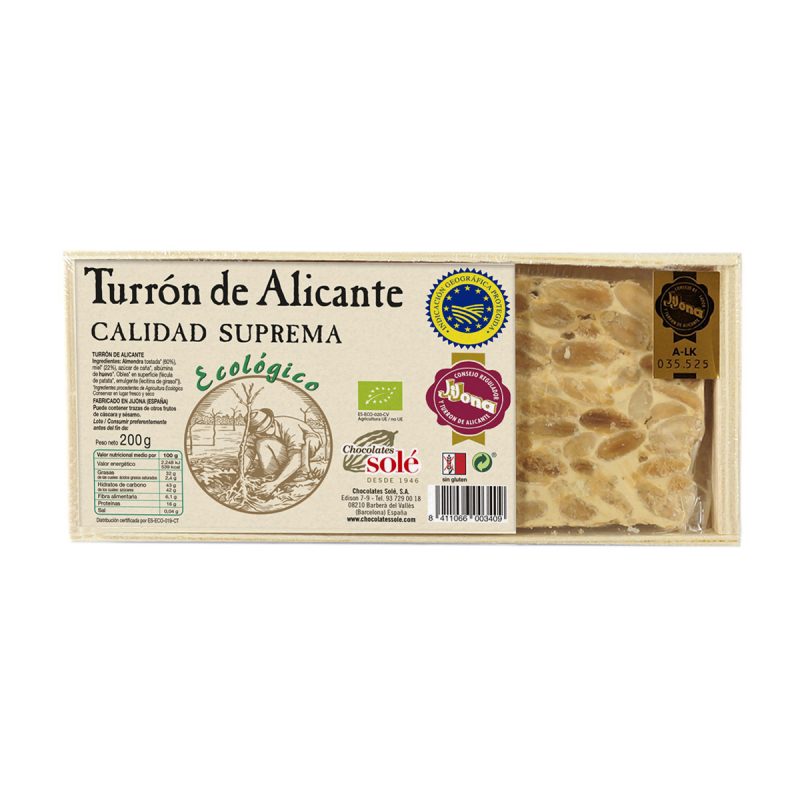 TURRON ALICANTE ECO 200gr