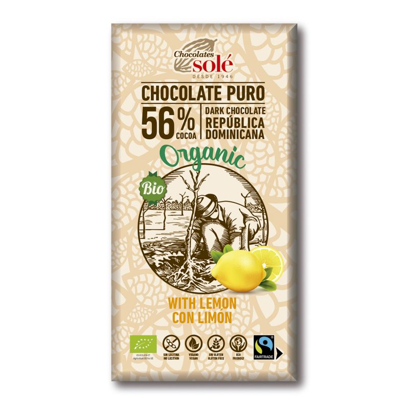 CHOCOLATE NEGRO LIMON ECO 100gr