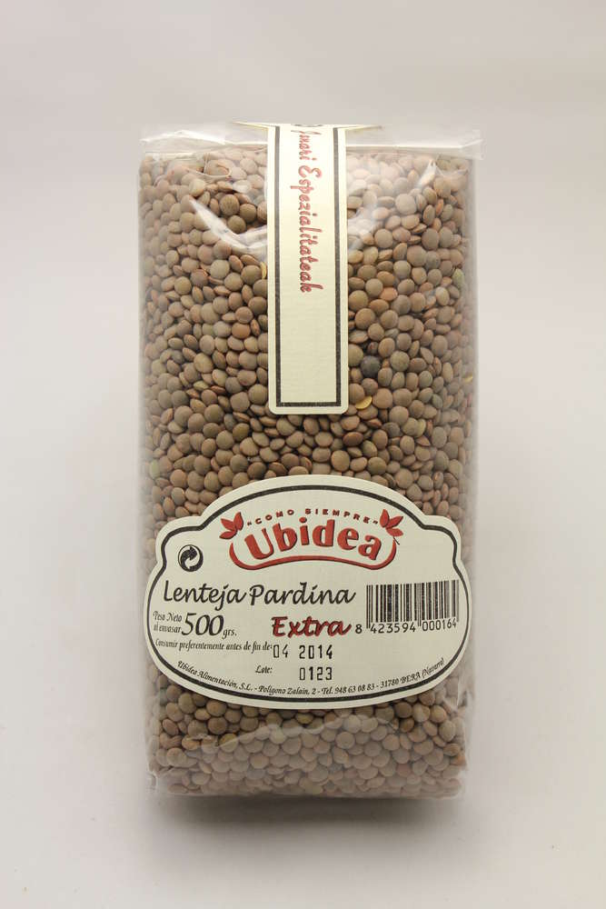 LENTEJA PARDINA UBIDEA 500 GR